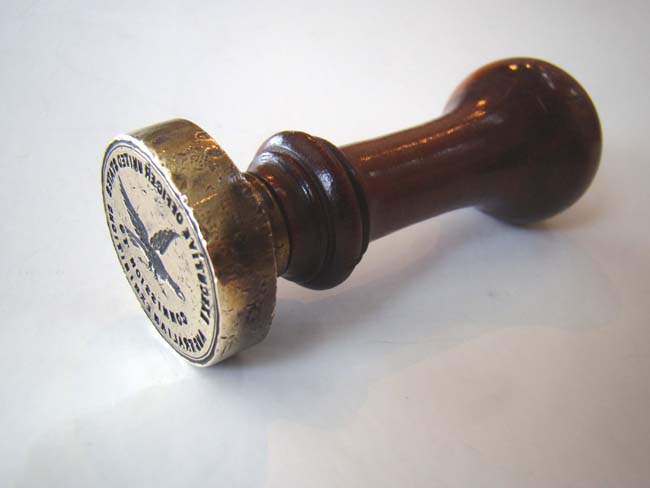 And fine and rare early 19th century desk seal of the "Executive Office United States Commission to Australian Exhibitions" circa 1820